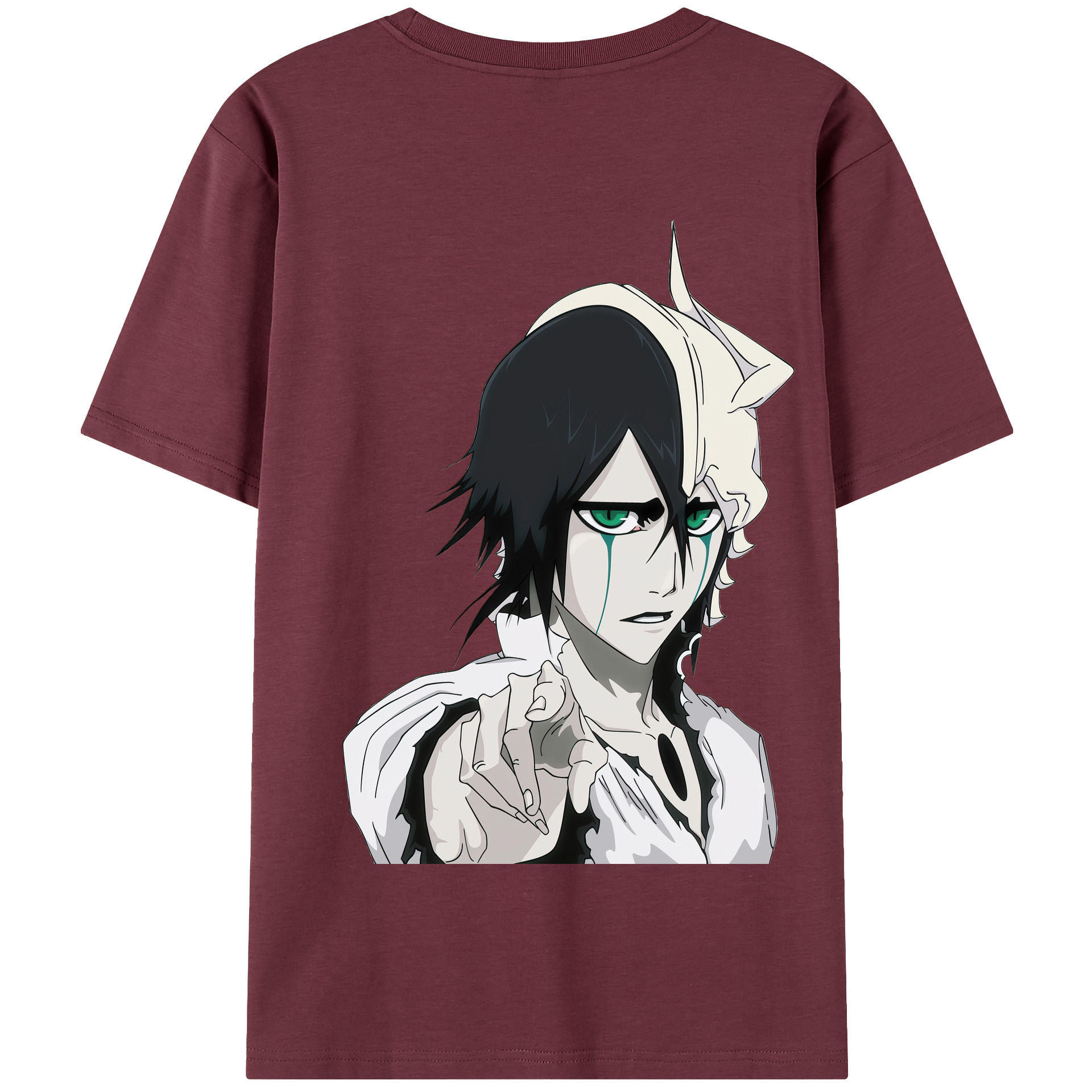 （画像用） ブリーチ ウルキオラ·シファー BLEACH Ulquiorra cifer 綿100％半袖Tシャツ（背面プリント）